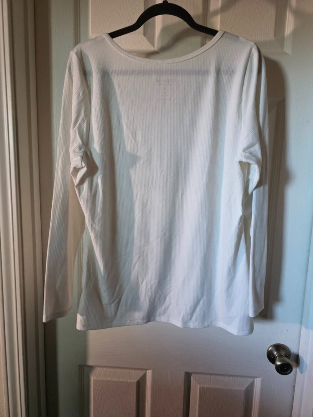 Super Soft by Torrid Ivory Ribbed Henley — 2X